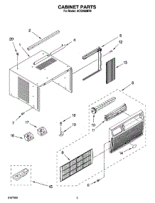 03 - Cabinet Parts parts for Whirlpool Air Conditioner ACQ088MR0 from AppliancePartsPros.com