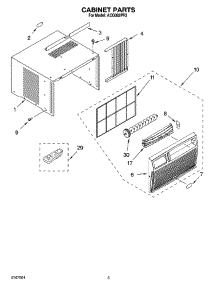 03 - Cabinet Parts parts for Whirlpool Air Conditioner ACQ082PR3 from AppliancePartsPros.com