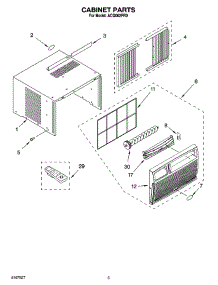 03 - Cabinet Parts parts for Whirlpool Air Conditioner ACQ062PR0 from AppliancePartsPros.com