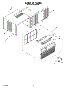 03 - Cabinet Parts parts for Whirlpool Air Conditioner ACM052PR2 from AppliancePartsPros.com