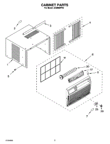 03 - Cabinet Parts parts for Whirlpool Air Conditioner ACM082PR2 from AppliancePartsPros.com