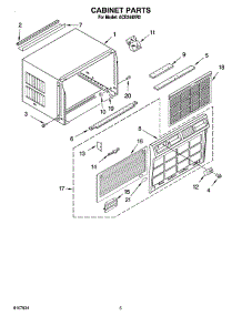 03 - Cabinet Parts parts for Whirlpool Air Conditioner ACE244XR0 from AppliancePartsPros.com