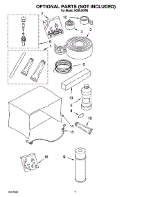 04 - Optional  Parts (Not Included) parts for Whirlpool Air Conditioner ACM124XR0 from AppliancePartsPros.com