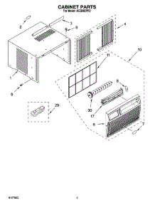 03 - Cabinet Parts parts for Whirlpool Air Conditioner ACQ082PR2 from AppliancePartsPros.com