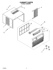 03 - Cabinet Parts parts for Whirlpool Air Conditioner ACM052PR1 from AppliancePartsPros.com