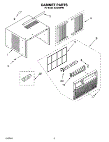 03 - Cabinet Parts parts for Whirlpool Air Conditioner ACQ052PR2 from AppliancePartsPros.com