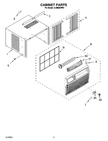 03 - Cabinet Parts parts for Whirlpool Air Conditioner ACM082PR0 from AppliancePartsPros.com