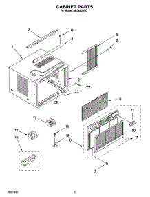 03 - Cabinet Parts parts for Whirlpool Air Conditioner ACC082XR0 from AppliancePartsPros.com