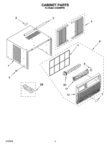03 - Cabinet Parts parts for Whirlpool Air Conditioner ACQ058PR2 from AppliancePartsPros.com