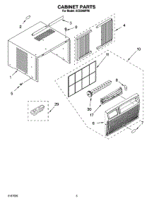 03 - Cabinet Parts parts for Whirlpool Air Conditioner ACQ068PR0 from AppliancePartsPros.com