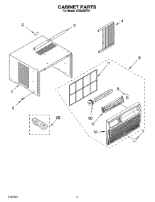 03 - Cabinet Parts parts for Whirlpool Air Conditioner ACQ058PR1 from AppliancePartsPros.com