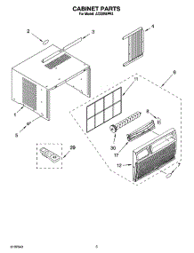 03 - Cabinet Parts parts for Whirlpool Air Conditioner ACQ058PR3 from AppliancePartsPros.com