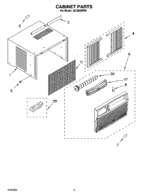 03 - Cabinet Parts parts for Whirlpool Air Conditioner ACQ052PR0 from AppliancePartsPros.com