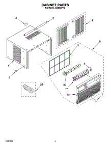 03 - Cabinet Parts parts for Whirlpool Air Conditioner ACQ058PR0 from AppliancePartsPros.com