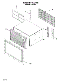 03 - Cabinet Parts parts for Whirlpool Air Conditioner ACU124PP0 from AppliancePartsPros.com