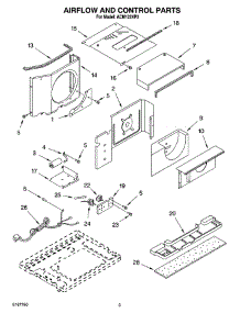02 - Air Flow And Control Parts parts for Whirlpool Air Conditioner ACM122XP2 from AppliancePartsPros.com