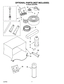 04 - Optional  Parts (Not Included) parts for Whirlpool Air Conditioner ACE124XP2 from AppliancePartsPros.com