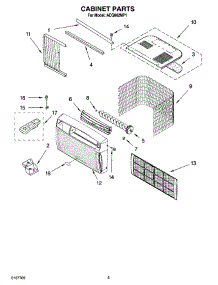 03 - Cabinet Parts parts for Whirlpool Air Conditioner ACQ062MP1 from AppliancePartsPros.com