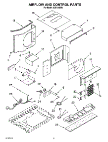 02 - Air Flow And Control Parts parts for Whirlpool Air Conditioner ACE124XR0 from AppliancePartsPros.com