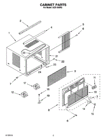 03 - Cabinet Parts parts for Whirlpool Air Conditioner ACE124XR0 from AppliancePartsPros.com