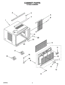 03 - Cabinet Parts parts for Whirlpool Air Conditioner ACE082XR0 from AppliancePartsPros.com