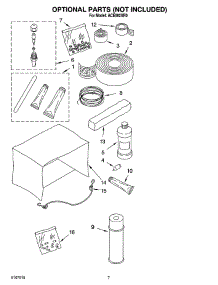 04 - Optional  Parts (Not Included) parts for Whirlpool Air Conditioner ACE082XR0 from AppliancePartsPros.com
