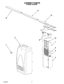 03 - Cabinet Parts parts for Whirlpool Air Conditioner ACP092PR0 from AppliancePartsPros.com