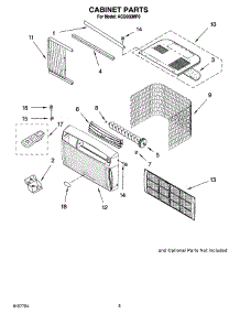 03 - Cabinet Parts parts for Whirlpool Air Conditioner ACQ068MP0 from AppliancePartsPros.com