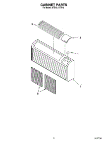 01 - Cabinet Parts parts for Whirlpool Air Conditioner ATE12 from AppliancePartsPros.com