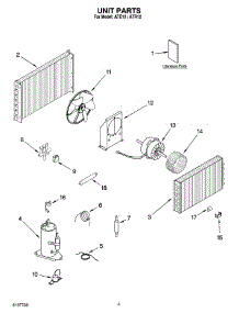 02 - Unit Parts parts for Whirlpool Air Conditioner ATE12 from AppliancePartsPros.com