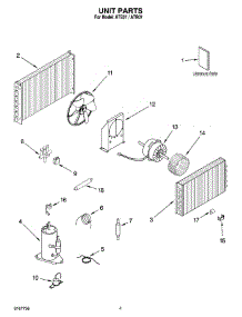02 - Unit Parts parts for Whirlpool Air Conditioner ATE07 from AppliancePartsPros.com