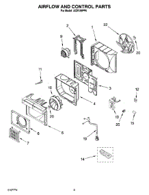02 - Airflow And Control Parts parts for Whirlpool Air Conditioner ACE129PP0 from AppliancePartsPros.com