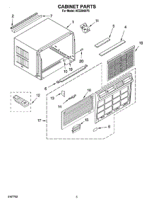 03 - Cabinet Parts parts for Whirlpool Air Conditioner ACQ304XP0 from AppliancePartsPros.com