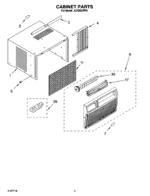 03 - Cabinet Parts parts for Whirlpool Air Conditioner ACQ052PP0 from AppliancePartsPros.com