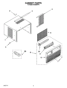 03 - Cabinet Parts parts for Whirlpool Air Conditioner ACQ058PP0 from AppliancePartsPros.com