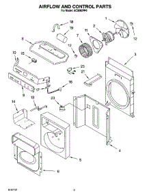 02 - Air Flow And Control Parts parts for Whirlpool Air Conditioner ACS082PP0 from AppliancePartsPros.com