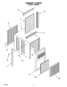 03 - Cabinet Parts parts for Whirlpool Air Conditioner ACS082PP0 from AppliancePartsPros.com