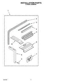 04 - Installation Parts parts for Whirlpool Air Conditioner ACS082PP0 from AppliancePartsPros.com