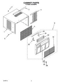 03 - Cabinet Parts parts for Whirlpool Air Conditioner ACD052PP0 from AppliancePartsPros.com