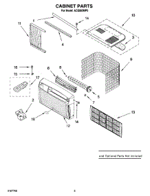 03 - Cabinet Parts parts for Whirlpool Air Conditioner ACQ062MP0 from AppliancePartsPros.com