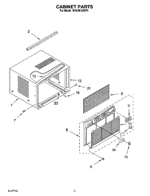 03 - Cabinet Parts parts for Whirlpool Air Conditioner MACM122XP0 from AppliancePartsPros.com