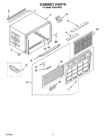 03 - Cabinet Parts parts for Whirlpool Air Conditioner ACQ219XP0 from AppliancePartsPros.com