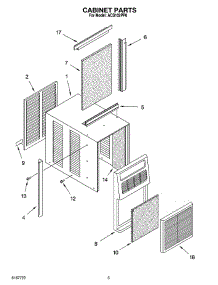 03 - Cabinet Parts parts for Whirlpool Air Conditioner ACS102PP0 from AppliancePartsPros.com