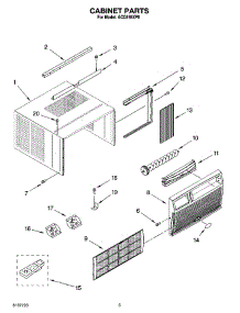 03 - Cabinet Parts parts for Whirlpool Air Conditioner ACQ189XP0 from AppliancePartsPros.com