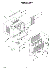 03 - Cabinet Parts parts for Whirlpool Air Conditioner ACQ122XH1 from AppliancePartsPros.com