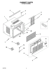 03 - Cabinet Parts parts for Whirlpool Air Conditioner ACQ108XL1 from AppliancePartsPros.com