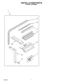 04 - Installation Parts parts for Whirlpool Air Conditioner ACS102PM0 from AppliancePartsPros.com