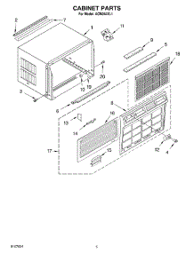 03 - Cabinet Parts parts for Whirlpool Air Conditioner ACM244XL1 from AppliancePartsPros.com