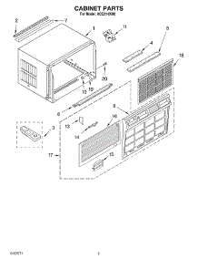 03 - Cabinet Parts parts for Whirlpool Air Conditioner ACQ214XM0 from AppliancePartsPros.com