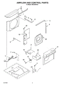 02 - Airflow And Control Parts parts for Whirlpool Air Conditioner MACQ184XL1 from AppliancePartsPros.com